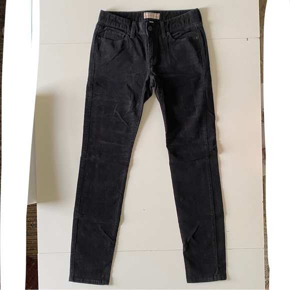 Y2K Banana Republic Black Skinny Fit Corduroy Jeans Pants - Picture 1 of 6